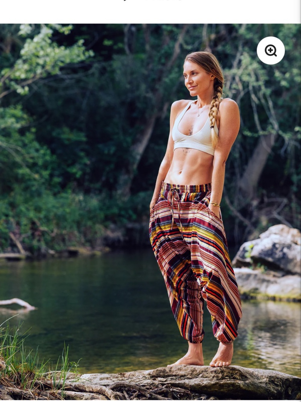 The Savannah Summer  Buddha Harem Yoga Pants folds into pouch XS USA Unisex Red